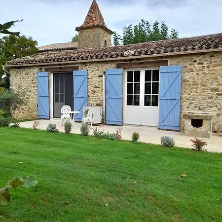 La Petite Maison Bleue Avec Piscine Loubejac Exteriér fotografie