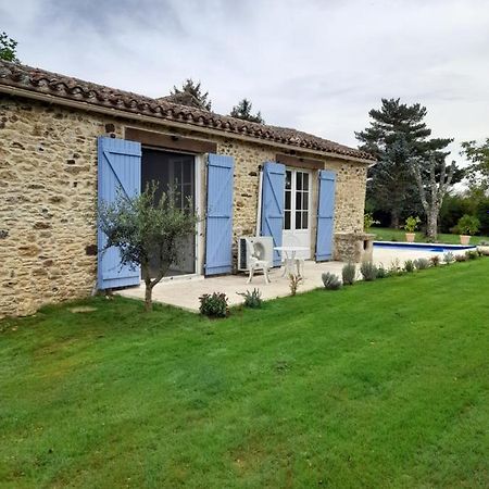 La Petite Maison Bleue Avec Piscine Loubejac Exteriér fotografie