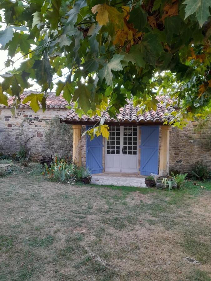 La Petite Maison Bleue Avec Piscine Loubejac Exteriér fotografie