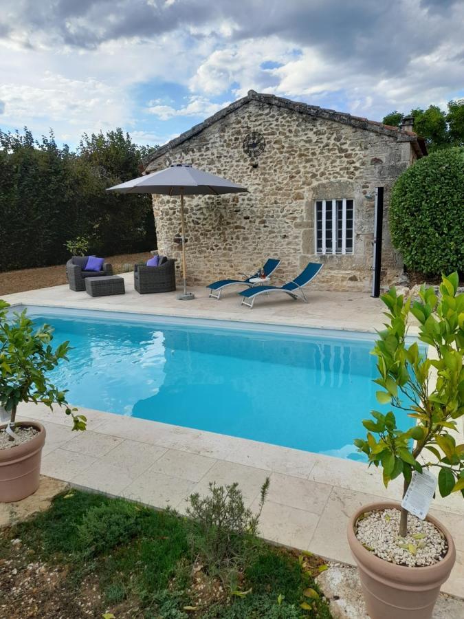 La Petite Maison Bleue Avec Piscine Loubejac Exteriér fotografie