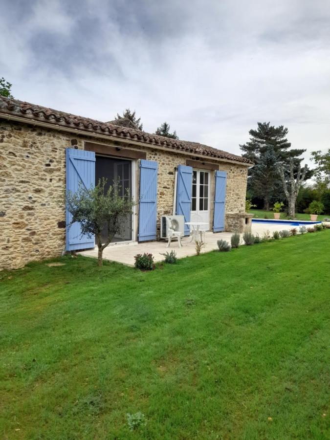 La Petite Maison Bleue Avec Piscine Loubejac Exteriér fotografie